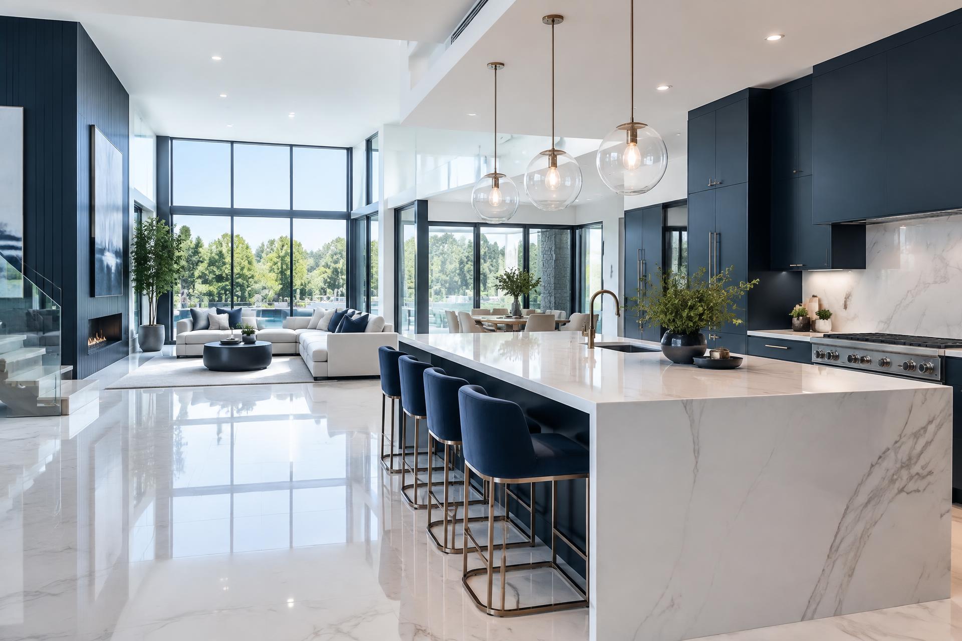 Pristine modern home interior after an Everstead cleaning